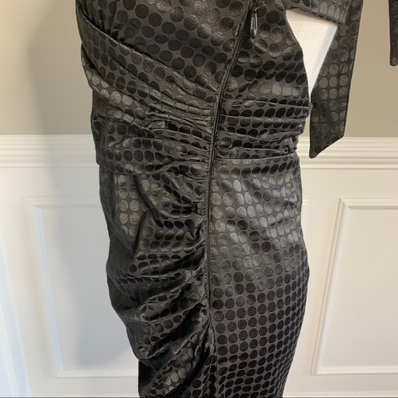 NEW Very J Black Ruched Halter Black Dress Size Medium - Picture 7 of 9